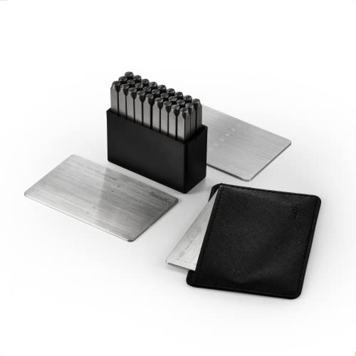 SecuX – XSEED Plus - Sichere Bitcoin Wallet Crypto Seed Storage Steel Plates (Steel Punch Set enthalten) Kompatibel mit SecuX, Ledger, Trezor Hardware Wallets