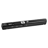 Laroal Tragbarer Hand-Dokumentenscanner, A4-Scanner, 900 DPI, hohe Auflösung, Scannen im JPG- und PDF-Format für Dokumente, Quittungen, Fotos und mehr