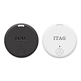 2 Stück Schlüsselfinder, Bluetooth 5.2, Fernbedienung per App, intelligenter GPS-Tracker, kompatibel mit iOS und Android, Reichweite bis zu 15 Meter, geeignet für Taschen, Schlüssel, Gepäck und