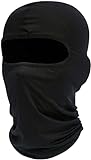 Sturmhaube Sommer Herbst Winter Balaclava für Outdoorsports Radfahren, Snowboarden, Skifahren, Motorrad Fahren UV-Schutz Winddicht Warm Gesichtshaube Skimaske Gesichtsmaske für Herren/Damen Schwarz