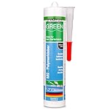 Unterwasserkleber für Teich, Aquarium und Pool | Wagner Green MS Polymerkleber schwarz 310ml in DIN Kartusche | Spezial Reparatur Dichtmasse | Kleber für Teichfolie | abdichten von PVC- EPDM Folien…