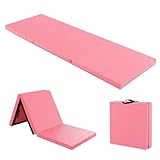 FANTASK Gymnastikmatte klappbar, Turnmatte tragbar, Fitnessmatte wasserabweisend, Weichbodenmatte rutschfest, Yogamatte, Klappmatte, 180 x 60 x 5 cm