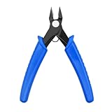 MIETONG Seitenschneider Klein - Blau Drahtschneider Abgewinkelter Präzisions Kohlenstoffstahl Seitenschneider Weicher Drahtschneider Zange für Modellbau Werkzeug