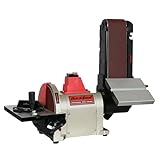 BUCKTOOL 500W Band-Tellerschleifer mit Zubehör | Bandschleifmaschine mit Schleifbandgeschw. 552 m/min, Schleifteller Drehzahl 2980 min-1 | SchleiftellerØ 200mm