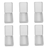 SOLUSTRE 6Er-Packung Kleine Flip -Eisen -Box Kleine Verpackungskästen Süßigkeiten-Boxen rechteckige Mini-Aufbewahrungsbehälter Mini-Deko-Behälterboxen Weißblech