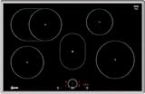 NEFF T58SHF1L0, N 70, Induktionskochfeld, autarkes Glaskeramik-Kochfeld 80 cm breit, Twist Touch, Home Connect, Smart Hood Automatic, Powerstufe, aufliegend, Schwarz