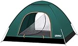 HSBAIS Dome Camping-Zelte, 3 Person Aluminium Winddichtes Familienzelt bewegliche wasserdichte Zelte für Camping Wandern Outdoor-Aktivitäten,Green