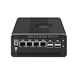 HUNSN Micro Firewall Appliance, Mini PC, PFSense, Mikrotik, OPNsense, VPN, Router PC, Ultra 7 Processor 155H, RJ69, 4 x 2.5GbE I226-V, Type-C USB4, TF, DP, HDMI, 0 RAM, 0 Storage, Barebone No System