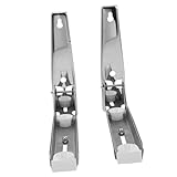 HOLIDYOYO 1 Paar Mikrowellenhalterungen Ofenregal Mikrowellenhalter Kaminsimshalterungen Mikrowellenhalterung Wandhalterung Universal Mikrowellenhalterung Mikrowellenregal Silber