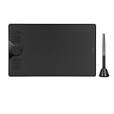 HUION HS610 Battery-Free Graphics Tablet, 12+16 Programmable ExpressKeys, 8192 Levels, 5080LPI with ±60° Tilt Function, Supports Windows/MacOS/Android, Ideal for Home Office & E-Learning