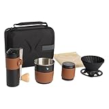 Generisch Camping Kaffeemaschine - Kaffeefilter Set Mit Tragetasche - Multifunktionales Portable Mahlwerk Für Campingurlaub Und Outdooraktivitäten
