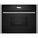 NEFF C24DR1XN0, N 70, Compact-Dampfgarer, Integrierbarer Steamer 60 x 45cm, Full Touch TFT-Display, Dampfgaren, Soft Open & Close, Favorit, Edelstahl