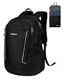 WATERFLY Rucksack Faltbar Wanderrucksack 28L: Tagesrucksack Faltrucksack Leicht Trekkingrucksack Klapprucksack mit Nassfach für Outdoor Wandern Reisen Camping Herren Damen