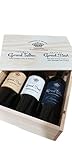 Bordeaux Rotwein - Saint Emilion Grand Cru & Castillon Côtes de Bordeaux - Weinkiste Geschenkbox