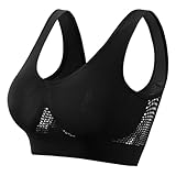 Sport BH Starker Halt,2025 Neuer Großer Air-BH,Breathable Cool Liftup Air Bra, Große starker Halt Fitness Bra für Schlafen Fitness Outdoor Joggen-3XL