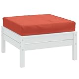 Homgoday Palettenkissen Palettenpolster Pallettensitzkissen Palettenauflage Sitzkissen für Palettenmöbel Palettensofa Gartenmöbel Melange Rot 60x60x10 cm Stoff