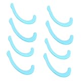 WEKADRIN 4 Paare Maskenband Verlängerungshaken aus Weichem Silikon Bequeme Masken Ohrenschoner Druckentlastend und Hautfreundlich Halbtransparentes Blau Praktische Alltagsmasken Zubehör