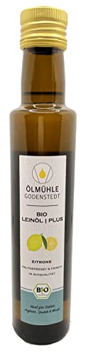 Bio Leinöl Plus Zitrone | frisch kaltgepresst aus Bio Leinsaat | besonders lecker | 250ml