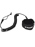 FANATIC Sup Leash Schwarz - Elastische praktische Stand Up Paddle Leash, Größe One Size - Farbe Black