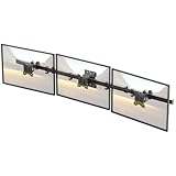 Monitor Wandhalterung 3 Monitore für 17-32 Zoll Bildschirme, Schwenkbare und neigbare,VESA 75x75/100x100mm, Max.7 kg pro Bildschirm, Schwarz