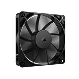 CORSAIR RS120 120mm PWM-Lüfter – Daisy-Chain-Verbindung – Geräuscharm – Magnetisches Dome-Lager – Einzelpackung – Schwarz
