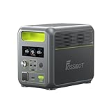 FOSSiBOT Tragbare Powerstation F1200, 1024Wh LiFePO4 Solargenerator mit 2 1200W (Power Lifting 2400W) AC Ausgänge, 100W Typ-C, 45 Min. Schnellladung von 0-80%, für Reise, Camping, Hausgebrauch