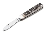 Böker Manufaktur 110609 Solingen Jagdmesser Mono aus CPM-CruWear-Stahl und Hirschhorn in der Farbe Braun - 19,50 cm