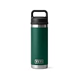 YETI Rambler Bottle Chug, Vakuumisolierte Edelstahlflasche mit auslaufsicherem Chug Cap, Black Forest Green, 510.3 g (532ml)