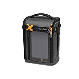 Lowepro GearUp Creator Box Large II, Tasche für Spiegellose und DSLR-Kameras, Kameratasche mit QuickDoor-Zugang, Hergestellt aus Recyclingmaterial, Orange Gepolsterte Innenfächer, Grau