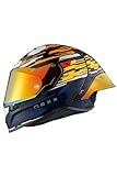 Nexx X.R3R Glıtch Racer Carbon-Blau Helm, S