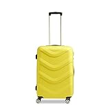 STRATIC Arrow 2 Hartschalen-Koffer Trolley Reisekoffer Rollkoffer 4 Rollen TSA-Zahlenschloss, Größe M, Yellow