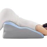 Keilkissen | Ergonomisches Bettkeilkissen zum Schlafen, Rückenkissen aus Memory-Schaum mit waschbarem Bezug für Seitenschläfer, Liegen, Sitzen, Lesen, Schnarchen, Körper, Bein
