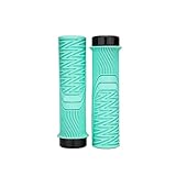 33mm Mountainbike Griffe Lenker Stoßfest Komfortable Anti-Rutsch Gummi Abdeckung Zubehör(Light Blue)