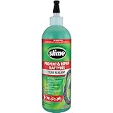 Slime 10026 Rad Schlauchreparatur-Dichtmittel, Verhindern und Reparieren, Geeignet für alle Fahrräder, Ungiftig, Umweltfreundlich, 473-ml-Flasche (16 oz), Green