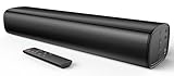 Saiyin 2.0-Kanal Soundbar für TV Geräte, 14.2 Zoll kompakte TV-Soundbar, 40 W Lautsprecher für Fernseher mit Optischer/AUX/Bluetooth-Verbindung, 3 EQ-Effekte für TV/PC/Projektor