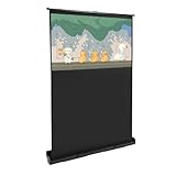 Begoniape Tragbare Beamer-Leinwand, 80cm Einstellbare Höhe, 4K&8K Ultra HD, Professional Beamer Leinwand mit Rückzug, für Heimprojektionsräume, Wohnzimmer - 133 * 75cm - 16:9