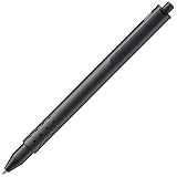 Lamy swift black Tintenroller – schlichter Tintenroller mit flüssigem Schreibgefühl – robustes Gehäuse aus Edelstahl & in Strichbreite B – mit Tintenrollermine M 66 in blau