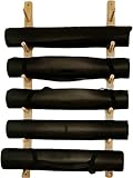 HGOuhK Yogamattenhalter Yoga-Matte Gewicht Rack Wand Montieren Pilates Matten Foam Roller Display Rack for Home Gym Büro Wandhalterung(6 Tier)