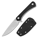 Böker Magnum® Brasa – EDC Messer mit feststehender Klinge 42a konform – Fulltang Jagdmesser mit G10 Griff schwarz & Kydex-Scheide – leichtes Backup Gürtelmesser mit 7,2 cm Droppoint Klinge