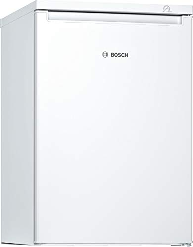 Bosch GTV15NWEA Serie 2 Mini-Gefrierschrank, 85 x 56 cm, 82 L, 3 transparente Gefriergutschubladen, Weiß