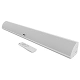 MAJORITY Bluetooth Sound bar for TV |Wall-mountable Stereo Soundbar | 120 Watts and 2.1 Channel Sound | Soundbar with Built-in Subwoofer, Remote Control Included Snowdon Sound bar, Multi- Connection
