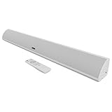 MAJORITY Bluetooth Sound bar for TV |Wall-mountable Stereo Soundbar | 120 Watts and 2.1 Channel Sound | Soundbar with Built-in Subwoofer, Remote Control Included Snowdon Sound bar, Multi- Connection