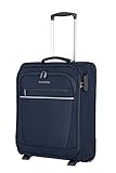 Travelite Bordtrolley Handgepäck Koffer leicht, 2 Rollen, Cabin, Weichgepäck Trolley klein mit Schloss, 52 cm, 39 Liter