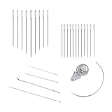 PARENCE.- Set mit 26 Nähnadeln - Verschiedene Formnadeln für alle Ihre Projekte: Kreuzstich, klassisches Nähen, Wandteppich und mehr, argent