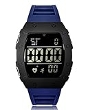 CIVO Uhr Herren Digitaluhr Sportlich Chronographen Blau Männer Uhr LED Wasserdicht Digital Armbanduhr Herrenuhr Stoppuhr Alarm Datum Gummi