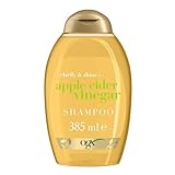 OGX Clarify & Shine Apple Cider Vinegar Shampoo (385 ml), pflegendes & klärendes Haarpflege Shampoo mit Apfelessig, sanftes Glanz Shampoo, sulfatfrei