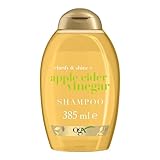OGX Clarify & Shine Apple Cider Vinegar Shampoo, klärende Haarpflege mit Apfelessig, sanftes Clarifying Shampoo für mehr Glanz, kräftigendes Shampoo ohne Sulfate (385 ml)