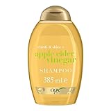 OGX Clarify & Shine Apple Cider Vinegar Shampoo (385 ml), pflegendes & klärendes Haarpflege Shampoo mit Apfelessig, sanftes Glanz Shampoo, sulfatfrei