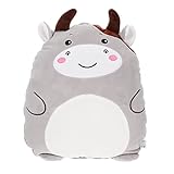 WOONEKY Kuscheltier Kawaii Plüschkissen Kühe Cartoon Tier Plüschtier für Erwachsene Dekoratives Wurfkissen für Wohnzimmer Schlafzimmer Auto und Mehr