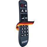 SCHWAIGER Universalfernbedienung 20 Tasten Seniorenfernbedienung TV Fernbedienung Kinder Ersatzfernbedienung LG Samsung Sony Philips Panasonic IR vorprogrammiert anlernbar batteriebetrieben